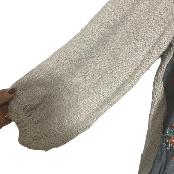 Umgee boho jacket embroidered zip up jacket knit - Picture 9 of 16